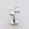 KITTY RIBBON STUD THREADLESS (PUSH IN) 316L SURGICAL STEEL LABRET SET